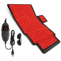 Red Light Therapy Mat for Full Body, 76.8'' X 33.4'' Red Light Therapy Blanket, 1370 (660Nm & 850Nm) Leds for Home Use, 3 Modes & Adjustable Timer, Premium Leather — Studio Shot