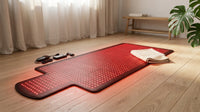 Red Light Therapy Mat for Full Body, 76.8'' X 33.4'' Red Light Therapy Blanket, 1370 (660Nm & 850Nm) Leds for Home Use, 3 Modes & Adjustable Timer, Premium Leather — Lifestyle