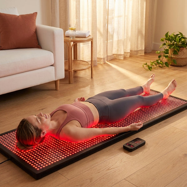 Red Light Therapy Mat Designed for Full Body Wellness, 1370 LEDs, 660nm & 850nm Wavelengths, 76.8x33.4 Inch