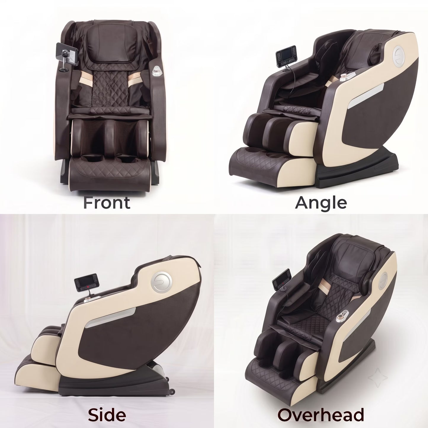 Full Body Massage Chair with Zero Gravity, Heated Back & Legs, 20 Airbags, Bluetooth, Shiatsu Recliner for Home