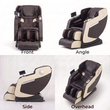 Full Body Massage Chair with Zero Gravity, Heated Back & Legs, 20 Airbags, Bluetooth, Shiatsu Recliner for Home